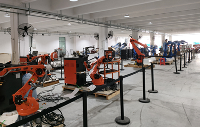 機器人轉配車間